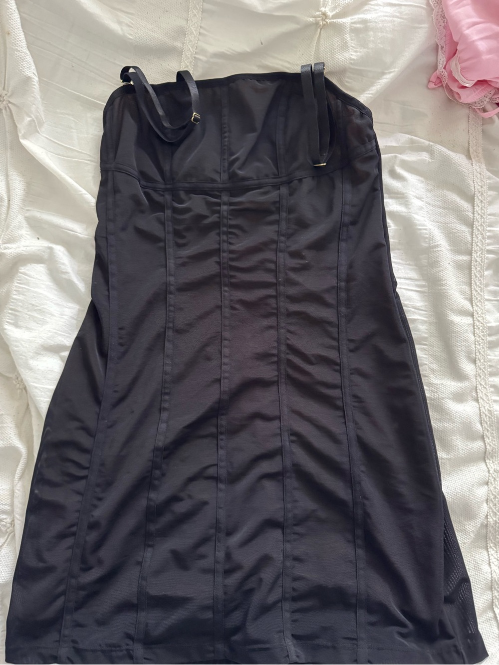 Urban Outfitters Black Strapless Mini Dress with Adjustable Straps